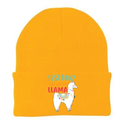 No Probllama Rock The Test Funny Knit Cap Winter Beanie