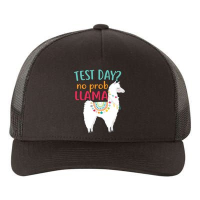 No Probllama Rock The Test Funny Yupoong Adult 5-Panel Trucker Hat