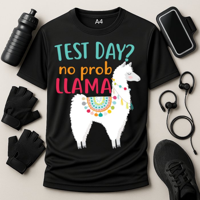 No Probllama Rock The Test Funny Performance Shirt