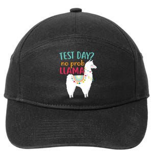 No Probllama Rock The Test Funny 7-Panel Snapback Hat