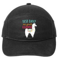 No Probllama Rock The Test Funny 7-Panel Snapback Hat