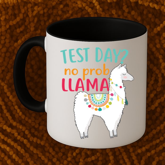 No Probllama Rock The Test Funny Mug