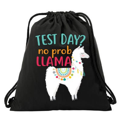 No Probllama Rock The Test Funny Drawstring Bag