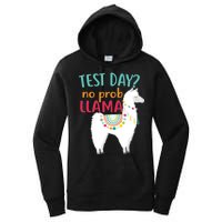 No Probllama Rock The Test Funny Women's Pullover Hoodie