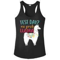 No Probllama Rock The Test Funny Ladies PosiCharge Competitor Racerback Tank