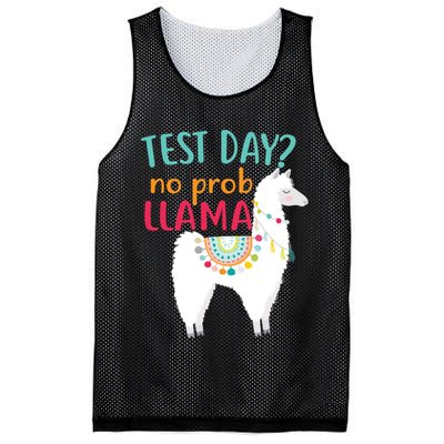 No Probllama Rock The Test Funny Mesh Reversible Basketball Jersey Tank