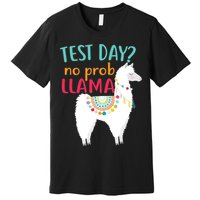 No Probllama Rock The Test Funny Premium T-Shirt
