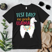 No Probllama Rock The Test Funny Premium T-Shirt