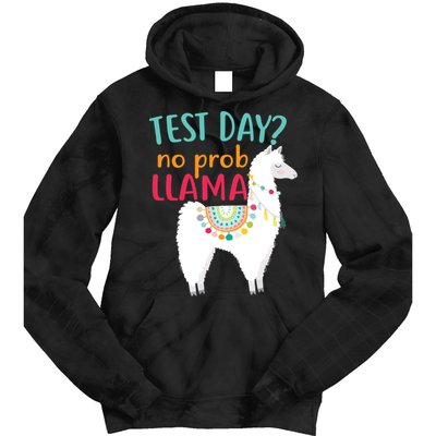 No Probllama Rock The Test Funny Tie Dye Hoodie