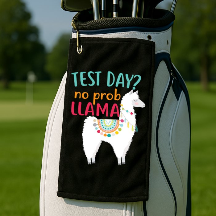 No Probllama Rock The Test Funny Golf Towel