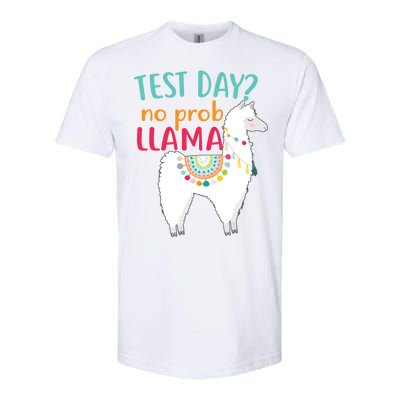 No Probllama Rock The Test Funny Softstyle® CVC T-Shirt