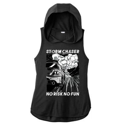 No Risk No Fun Car Racing Ladies PosiCharge Tri-Blend Wicking Draft Hoodie Tank