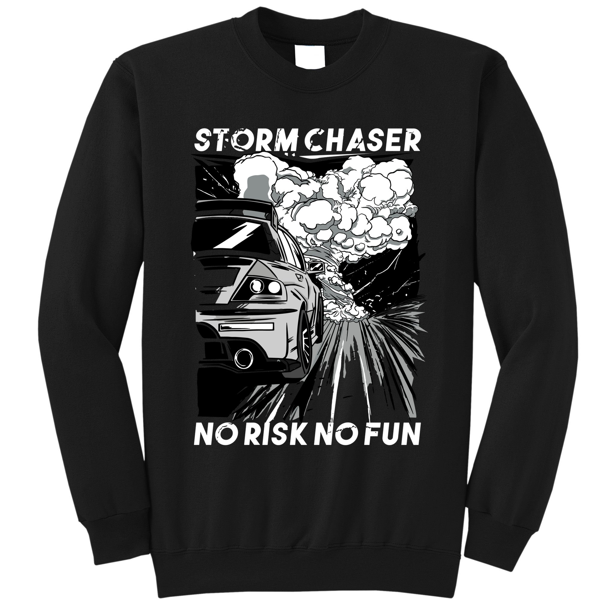 No Risk No Fun Car Racing Sweatshirt