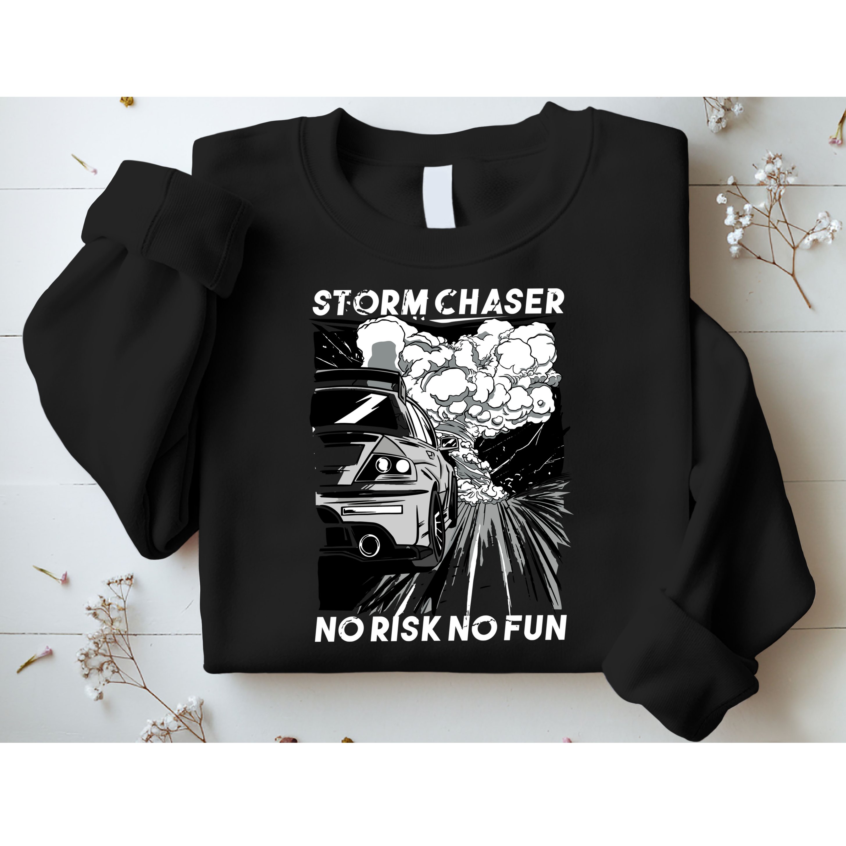 No Risk No Fun Car Racing Sweatshirt