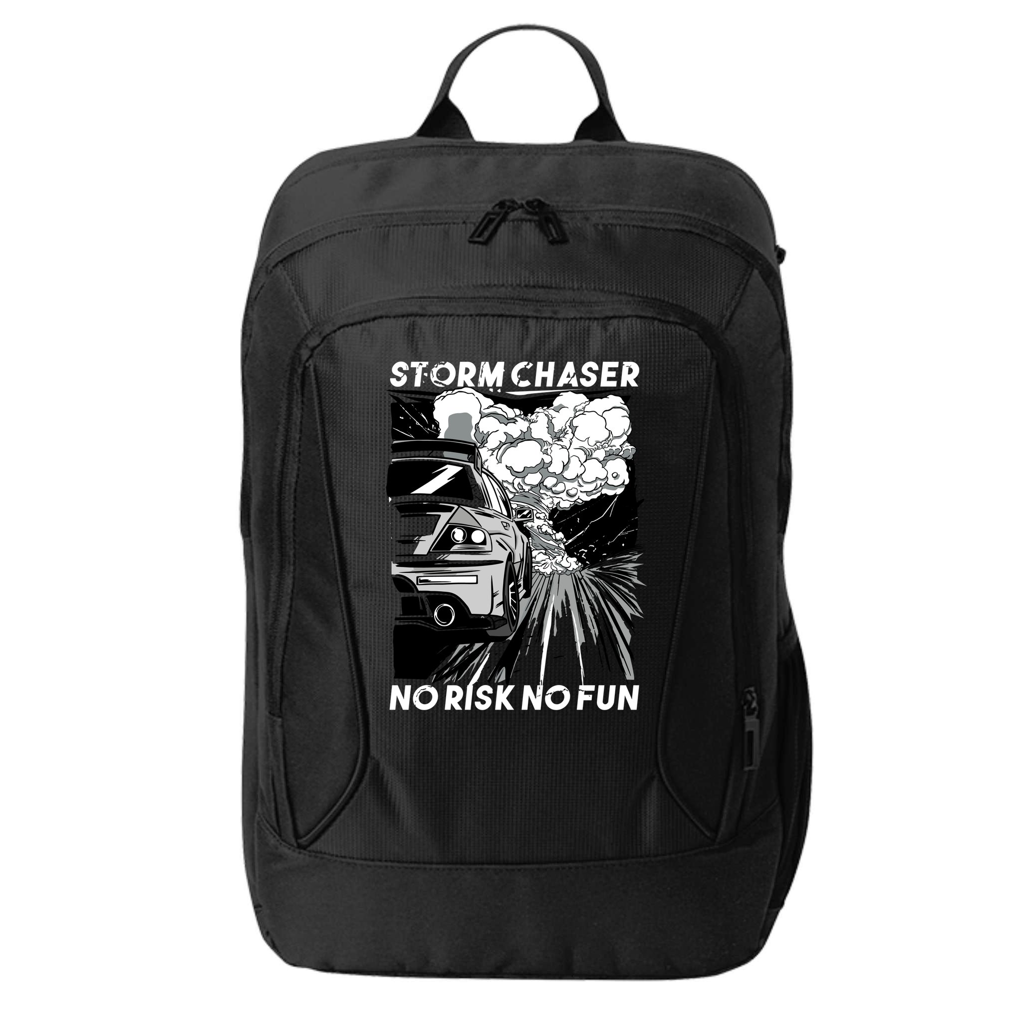 No Risk No Fun Car Racing City Backpack