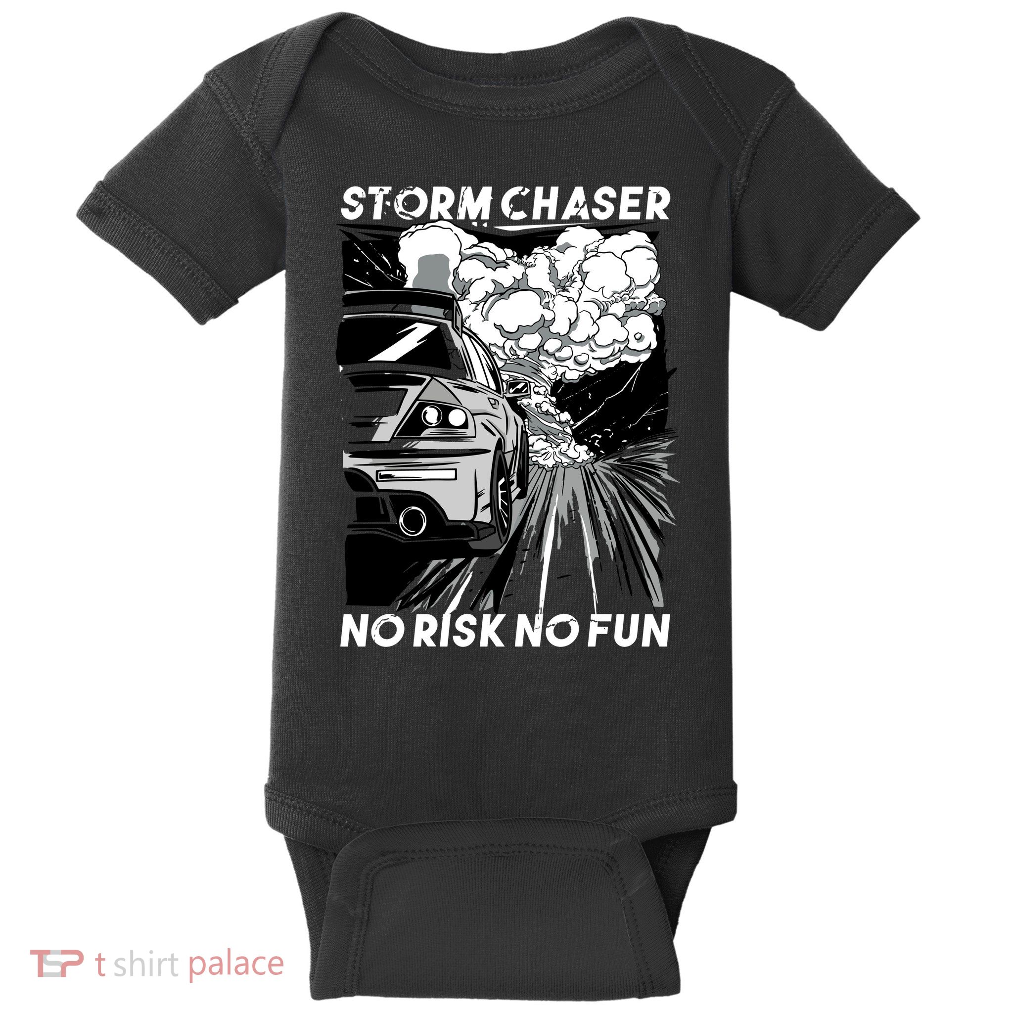 No Risk No Fun Car Racing Baby Bodysuit
