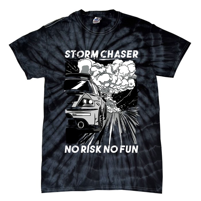 No Risk No Fun Car Racing Tie-Dye T-Shirt