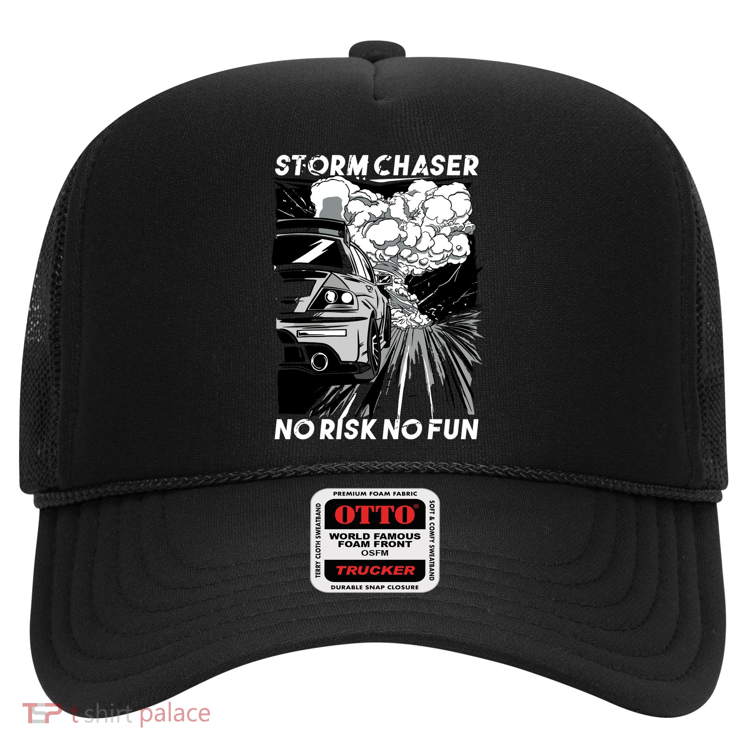 No Risk No Fun Car Racing Trucker Hat