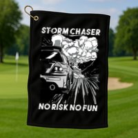 No Risk No Fun Car Racing Golf Towel