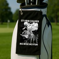 No Risk No Fun Car Racing Golf Towel