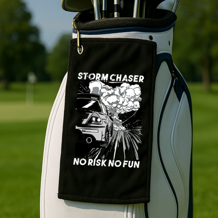 No Risk No Fun Car Racing Golf Towel