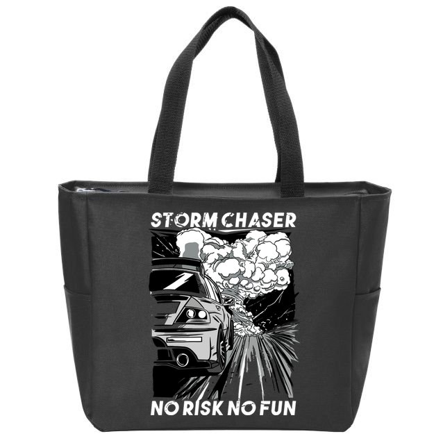 No Risk No Fun Car Racing Zip Tote Bag
