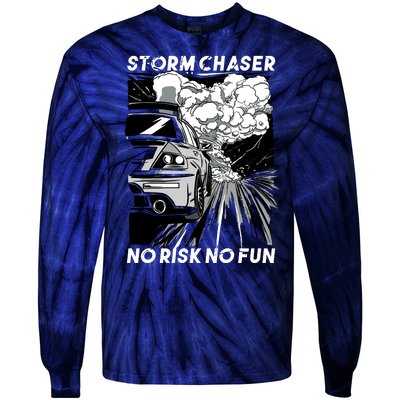 No Risk No Fun Car Racing Tie-Dye Long Sleeve Shirt