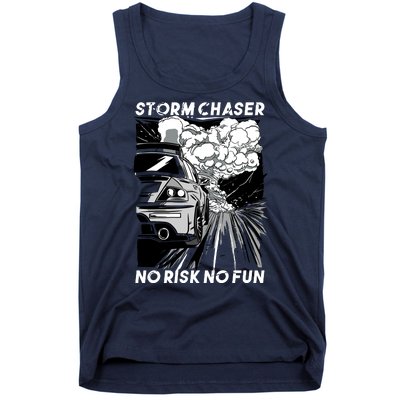 No Risk No Fun Car Racing Tank Top