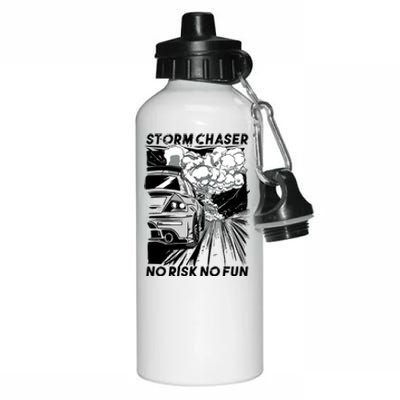 No Risk No Fun Car Racing Aluminum Water Bottle 