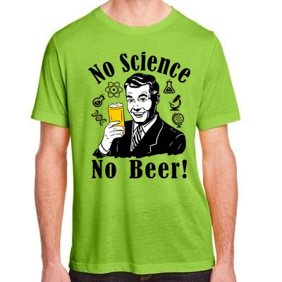 No Science No Beer - Beer Guy Science Logos Adult ChromaSoft Performance T-Shirt