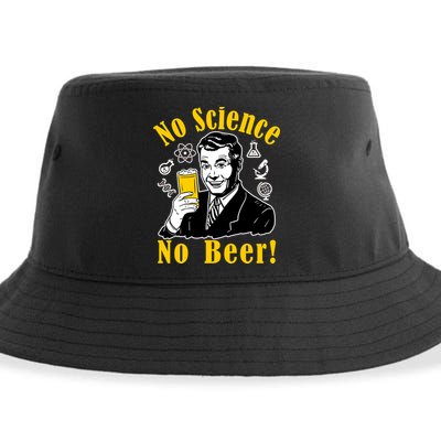 No Science No Beer - Beer Guy Science Logos Sustainable Bucket Hat