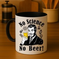 No Science No Beer - Beer Guy Science Logos Mug