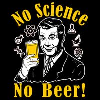 No Science No Beer - Beer Guy Science Logos Drawstring Bag