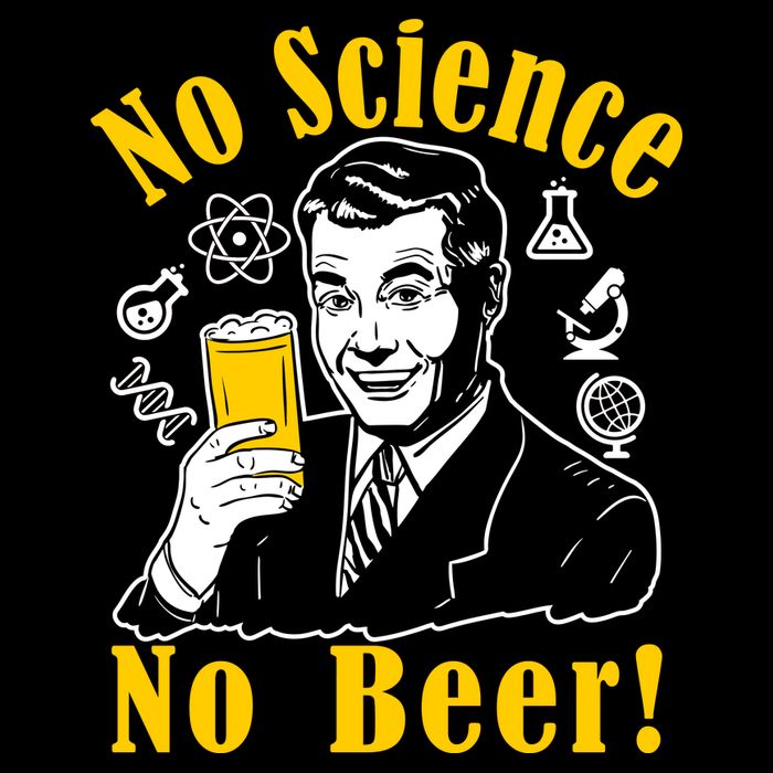 No Science No Beer - Beer Guy Science Logos Polo