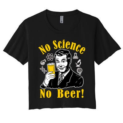 No Science No Beer - Beer Guy Science Logos Crop Top
