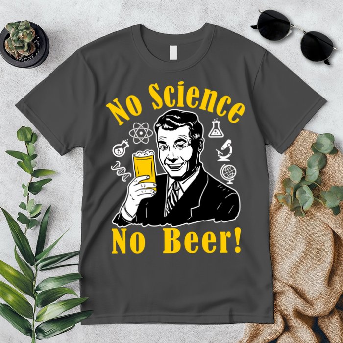 No Science No Beer - Beer Guy Science Logos Premium T-Shirt