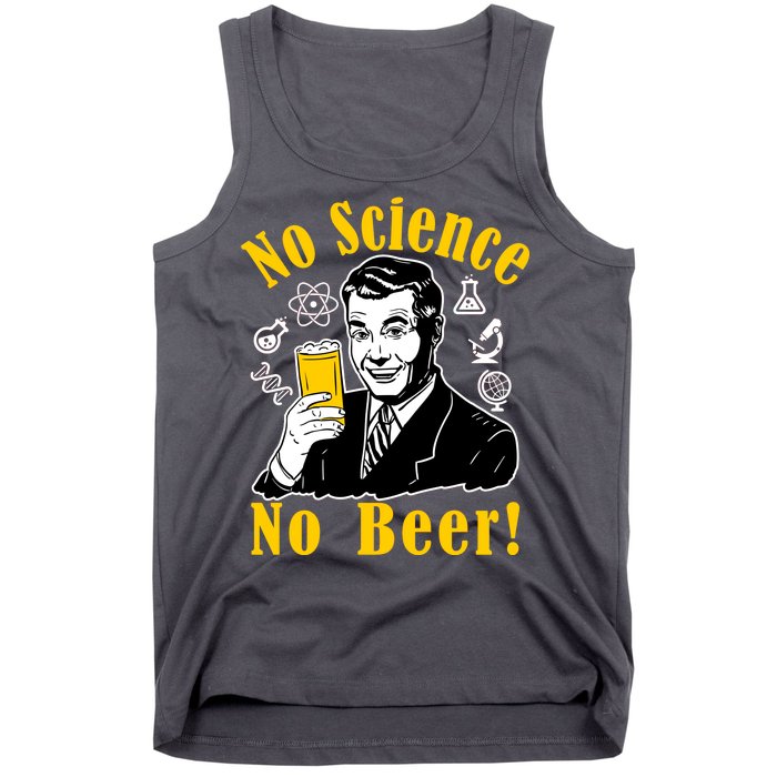 No Science No Beer - Beer Guy Science Logos Tank Top