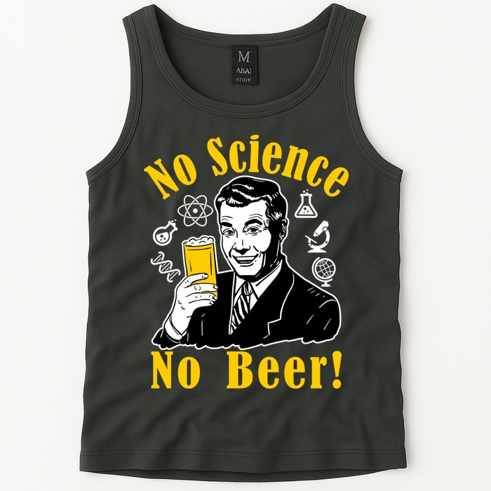 No Science No Beer - Beer Guy Science Logos Tank Top