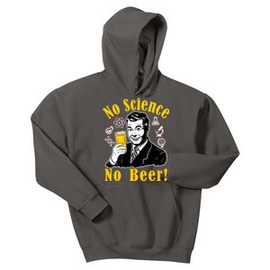 No Science No Beer - Beer Guy Science Logos Kids Hoodie