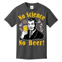 No Science No Beer - Beer Guy Science Logos Kids T-Shirt