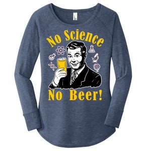 No Science No Beer - Beer Guy Science Logos Women's Perfect Tri Tunic Long Sleeve Shirt