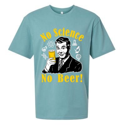 No Science No Beer - Beer Guy Science Logos Sueded Cloud Jersey T-Shirt