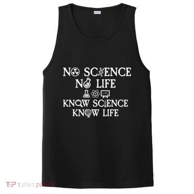 No Science No Life Know Science Know Life PosiCharge Competitor Tank