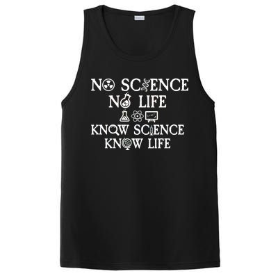 No Science No Life Know Science Know Life PosiCharge Competitor Tank