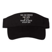 No Science No Life Know Science Know Life Valucap Bio-Washed Visor