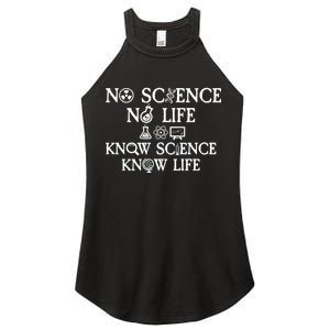 No Science No Life Know Science Know Life Women's Perfect Tri Rocker Tank