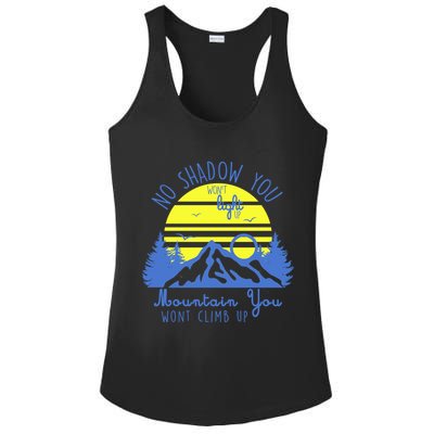 No Shadow You Wont Light Up  Ladies PosiCharge Competitor Racerback Tank