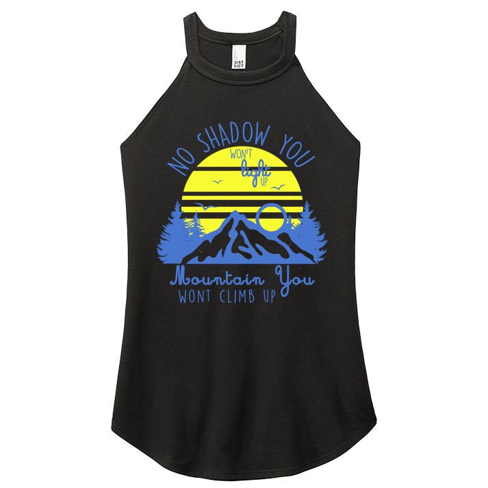 No Shadow You Wont Light Up  Women's Perfect Tri Rocker Tank