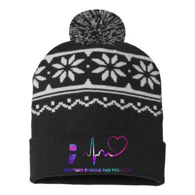 No Story Should End Too Soon USA-Made Snowflake Beanie