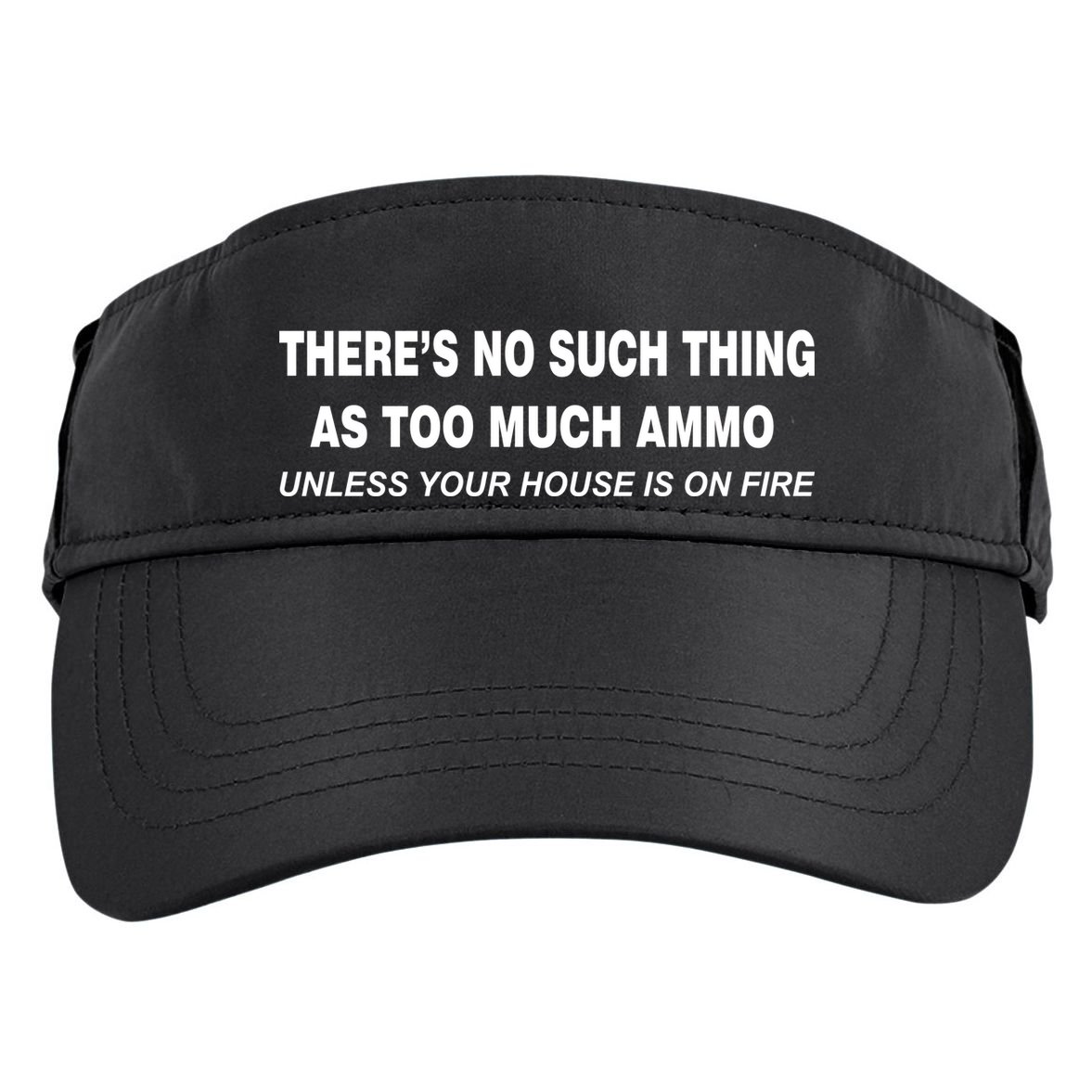 No Such Thing As Too Much Ammo House On Fire Adult Drive Performance Visor
